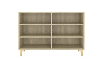 skænk 103,5x35x70 cm spånplade sonoma-eg - Brun - Opbevaring - Opbevaringsmøbler - Skænke & sideboards