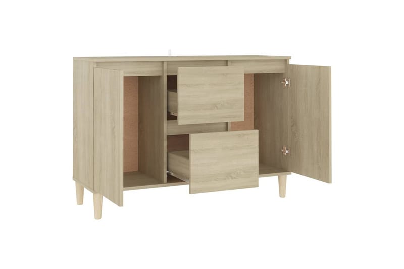 skænk 103,5x35x70 cm spånplade sonoma-eg - Brun - Skænke & sideboards