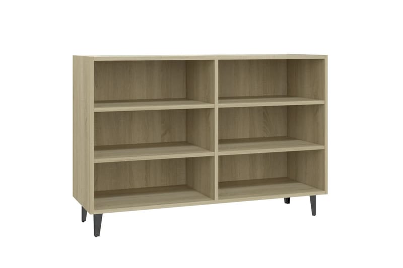 skænk 103,5x35x70 cm spånplade sonoma-eg - Brun - Skænke & sideboards