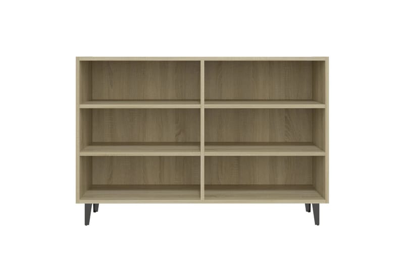 skænk 103,5x35x70 cm spånplade sonoma-eg - Brun - Skænke & sideboards