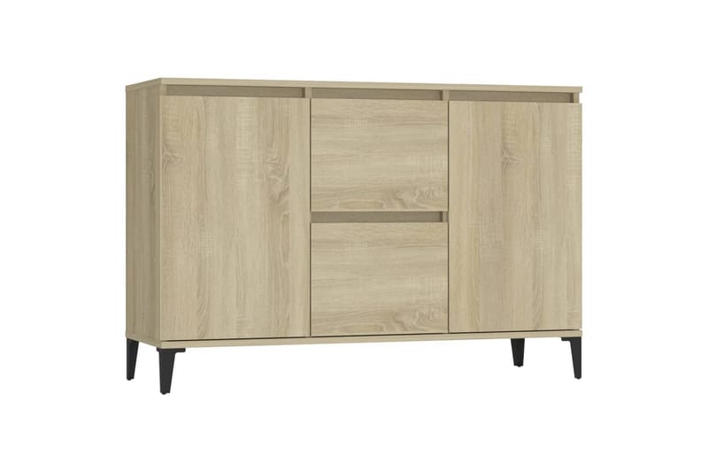 skænk 104x35x70 cm spånplade sonoma-eg - Brun - Skænke & sideboards