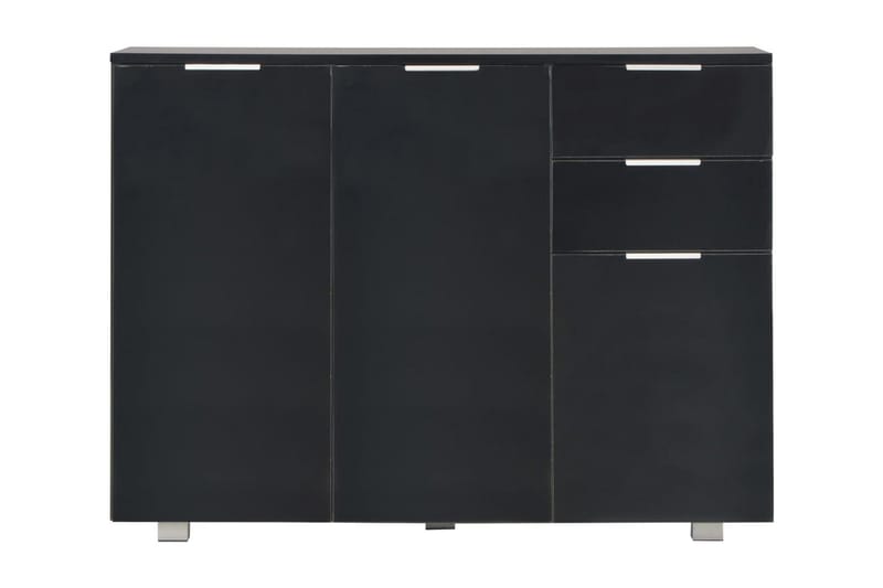 Skænk 107 X 35 X 76 Cm Sort Højglans - Sort - Skænke & sideboards