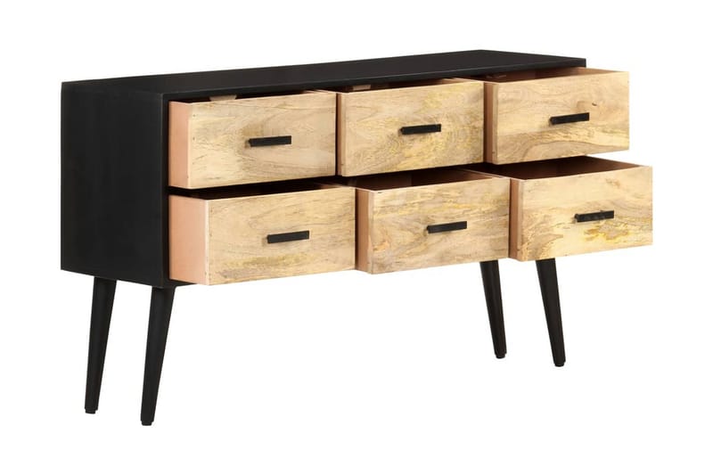 skænk 110x33x64 cm massivt mangotræ - Brun - Skænke & sideboards