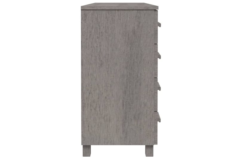 skænk 113x40x80 cm massivt fyrretræ lysegrå - Grå - Opbevaring - Opbevaringsmøbler - Skænke & sideboards