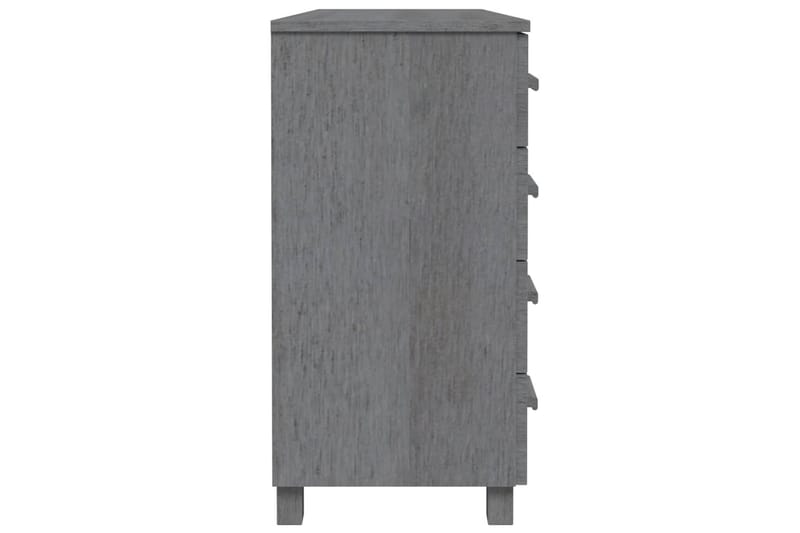 skænk 113x40x80 cm massivt fyrretræ mørkegrå - Grå - Opbevaring - Opbevaringsmøbler - Skænke & sideboards