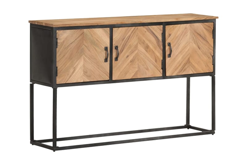 skænk 120x30x75 cm massivt akacietræ - Brun - Skænke & sideboards