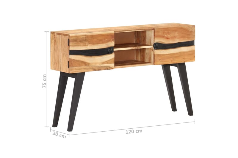 Skænk 120x30x75 cm Massivt Akacietræ - Opbevaring - Opbevaringsmøbler - Skænke & sideboards