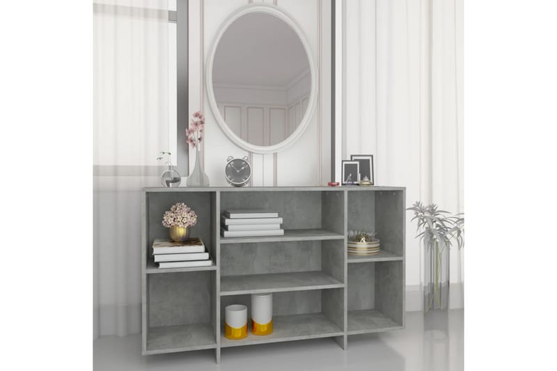 skænk 120x30x75 cm spånplade betongrå - Grå - Opbevaring - Opbevaringsmøbler - Skænke & sideboards