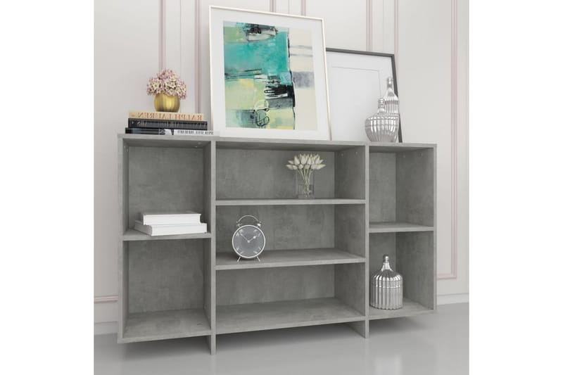 skænk 120x30x75 cm spånplade betongrå - Grå - Opbevaring - Opbevaringsmøbler - Skænke & sideboards