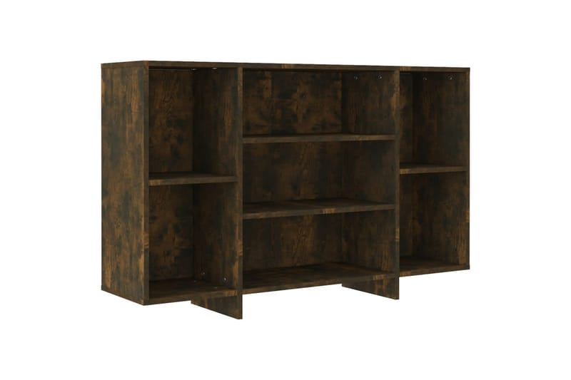 skænk 120x30x75 cm spånplade røget egetræsfarve - Brun - Skænke & sideboards