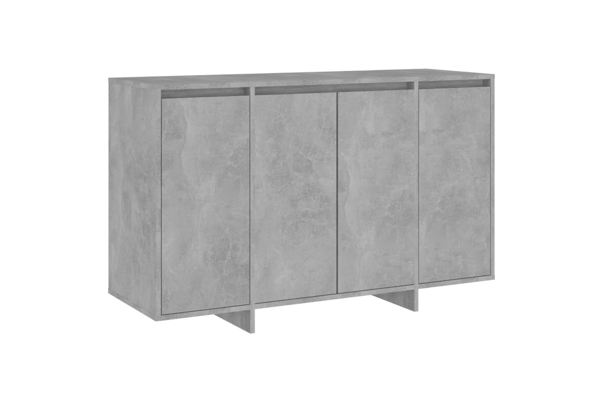skænk 120x41x75 cm spånplade betongrå - Grå - Opbevaring - Opbevaringsmøbler - Skænke & sideboards
