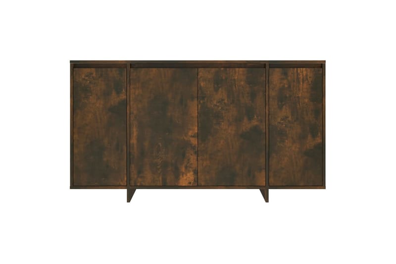 skænk 135x41x75 cm spånplade røget egetræsfarve - Brun - Skænke & sideboards