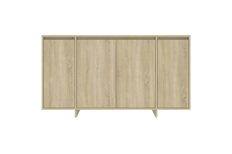 skænk 135x41x75 cm spånplade sonoma-eg - Beige - Opbevaring - Opbevaringsmøbler - Skænke & sideboards