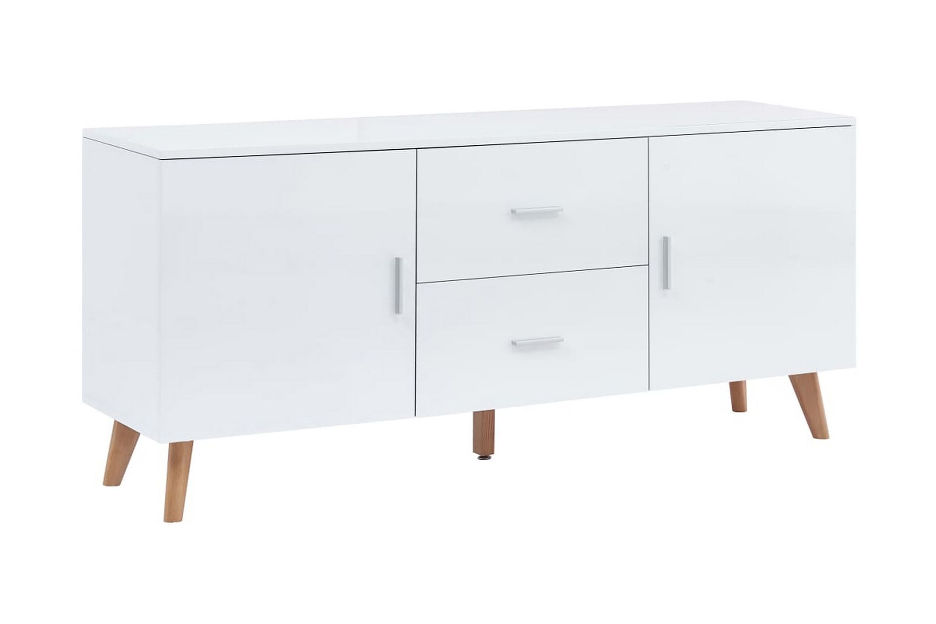 Skænk 160 X 40 X 70 Cm Mdf Hvid - Hvid - Opbevaring - Opbevaringsmøbler - Skænke & sideboards