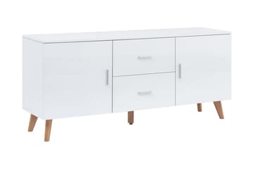Skænk 160 X 40 X 70 Cm Mdf Hvid - Hvid - Opbevaring - Opbevaringsmøbler - Skænke & sideboards