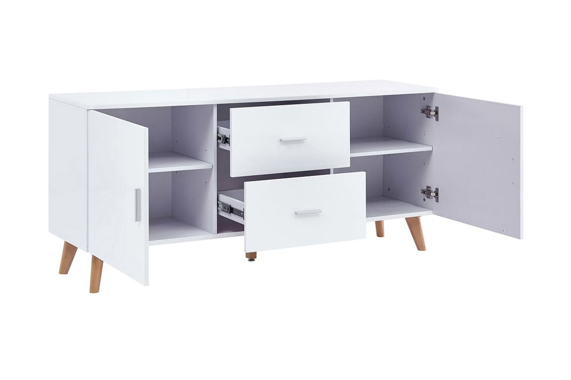 Skænk 160 X 40 X 70 Cm Mdf Hvid - Hvid - Opbevaring - Opbevaringsmøbler - Skænke & sideboards