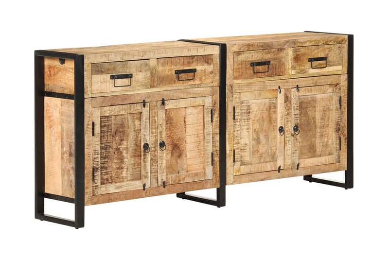 skænk 172x35x80 cm massivt mangotræ - Brun - Skænke & sideboards