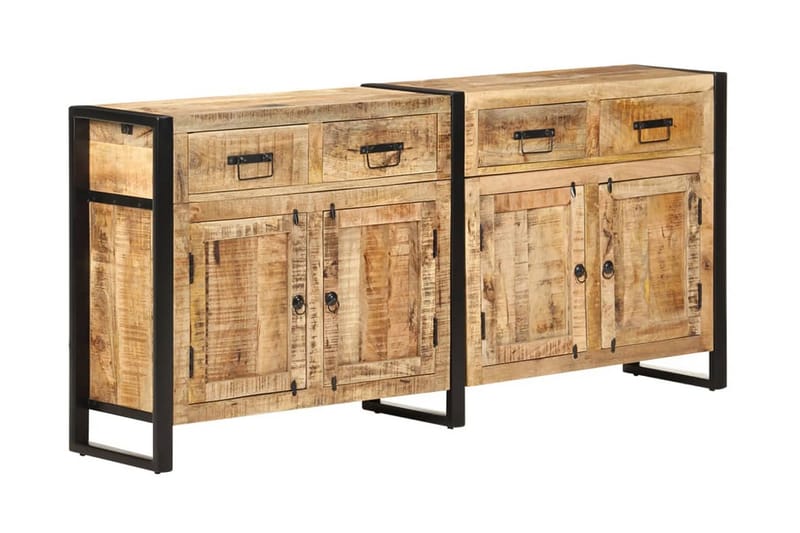 skænk 172x35x80 cm massivt mangotræ - Brun - Skænke & sideboards