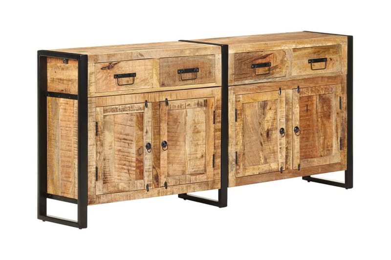 skænk 172x35x80 cm massivt mangotræ - Brun - Skænke & sideboards