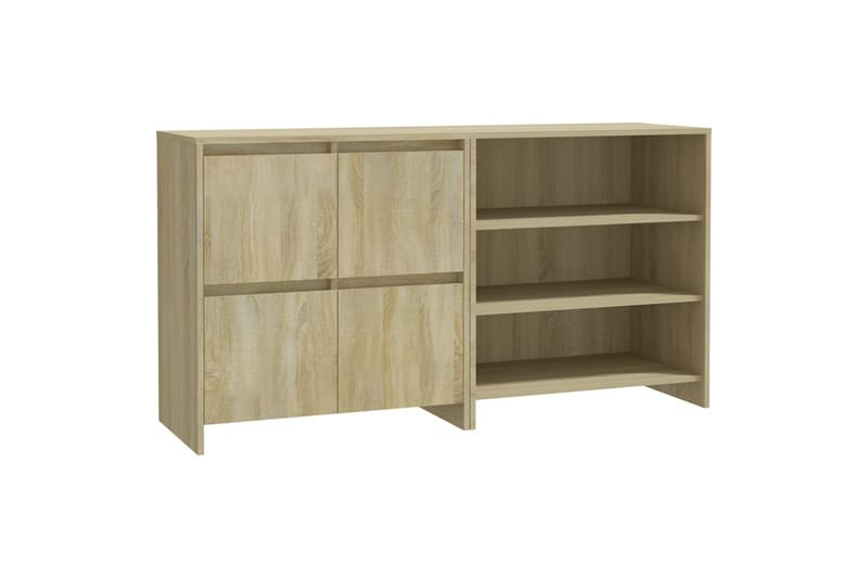skænk 2 dele konstrueret træ sonoma-eg - Beige - Opbevaring - Opbevaringsmøbler - Skænke & sideboards