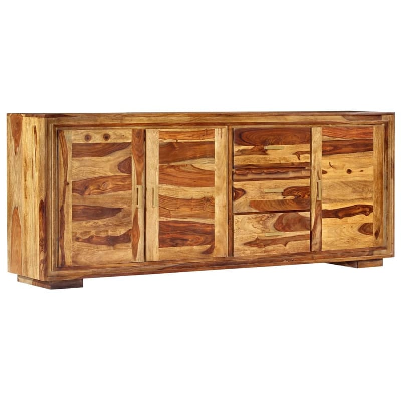 Skænk 200 X 40 X 80 Cm Massivt Sheeshamtræ - Brun - Skænke & sideboards