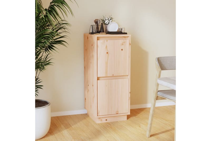 skænk 31,5x34x75 cm massivt fyrretræ - Brun - Opbevaring - Opbevaringsmøbler - Skænke & sideboards