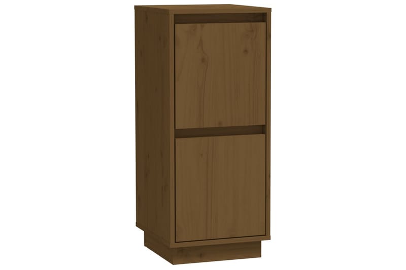 skænk 31,5x34x75 cm massivt fyrretræ gyldenbrun - Brun - Skænke & sideboards