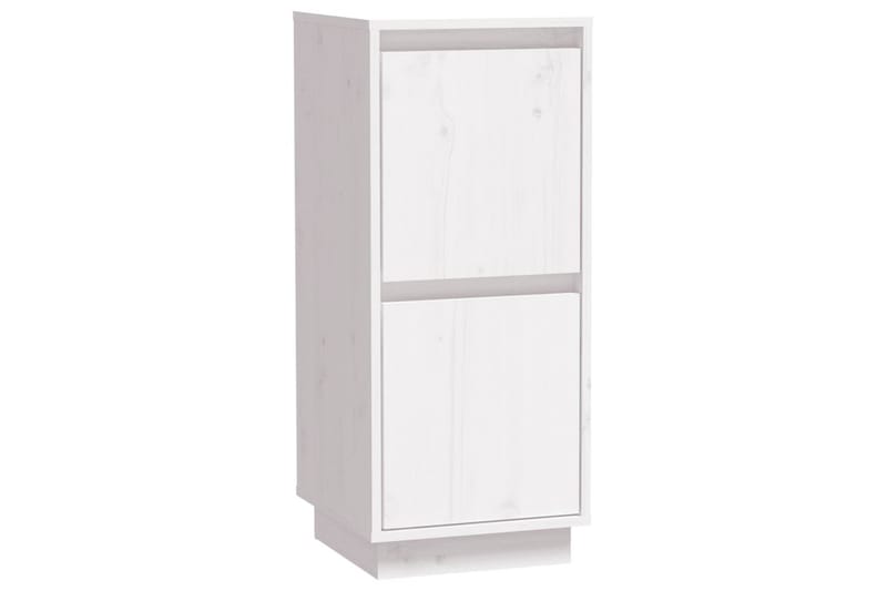 skænk 31,5x34x75 cm massivt fyrretræ hvid - Hvid - Opbevaring - Opbevaringsmøbler - Skænke & sideboards