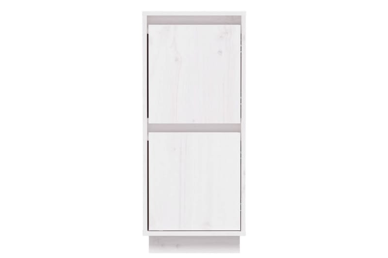 skænk 31,5x34x75 cm massivt fyrretræ hvid - Hvid - Opbevaring - Opbevaringsmøbler - Skænke & sideboards
