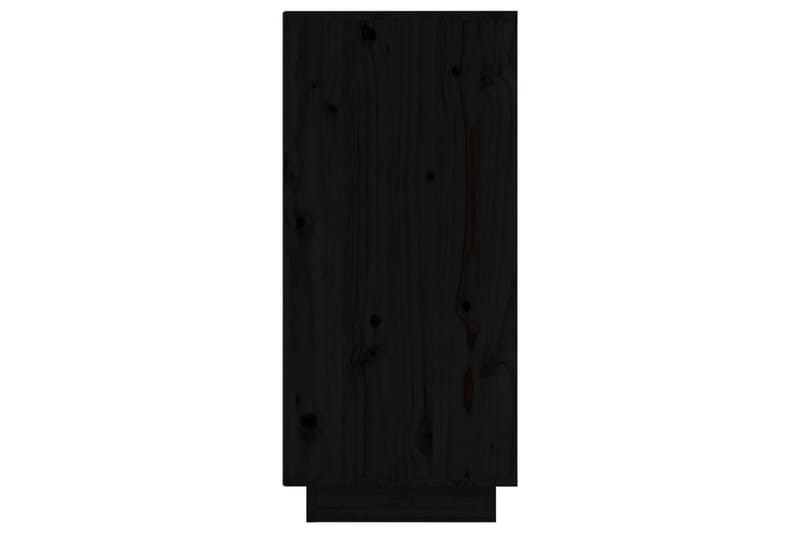 skænk 31,5x34x75 cm massivt fyrretræ sort - Sort - Skænke & sideboards