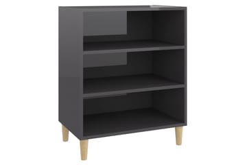 skænk 57x35x70 cm spånplade grå højglans - Grå - Opbevaring - Opbevaringsmøbler - Skænke & sideboards