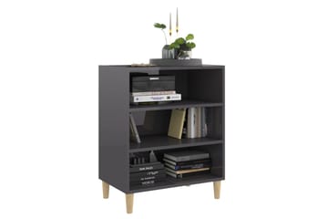 skænk 57x35x70 cm spånplade grå højglans - Grå - Opbevaring - Opbevaringsmøbler - Skænke & sideboards