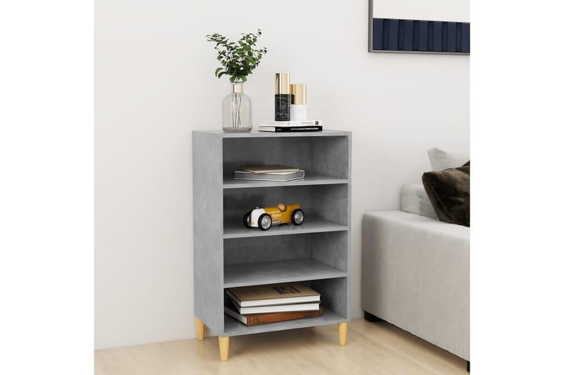 skænk 57x35x90 cm spånplade betongrå - Grå - Opbevaring - Opbevaringsmøbler - Skænke & sideboards
