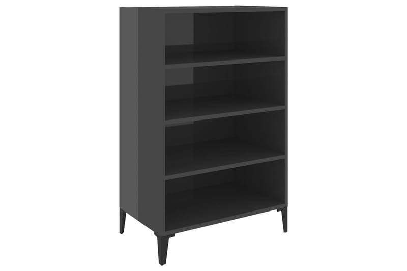 skænk 57x35x90 cm spånplade grå højglans - Grå - Opbevaring - Opbevaringsmøbler - Skænke & sideboards