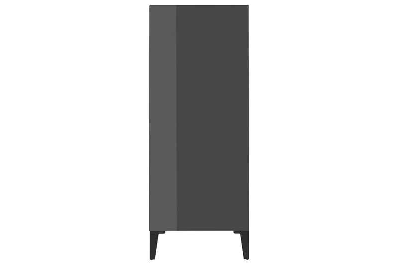 skænk 57x35x90 cm spånplade grå højglans - Grå - Opbevaring - Opbevaringsmøbler - Skænke & sideboards