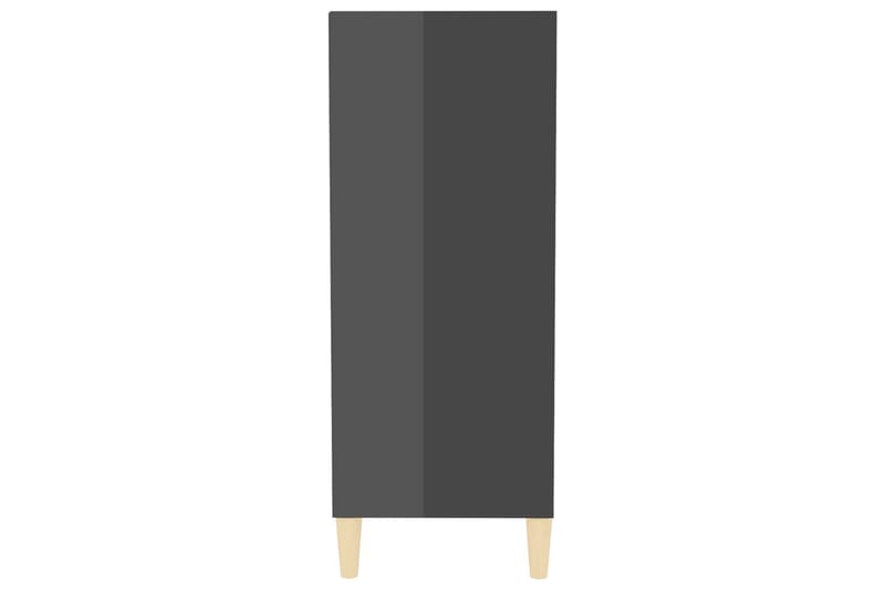 skænk 57x35x90 cm spånplade grå højglans - Grå - Opbevaring - Opbevaringsmøbler - Skænke & sideboards