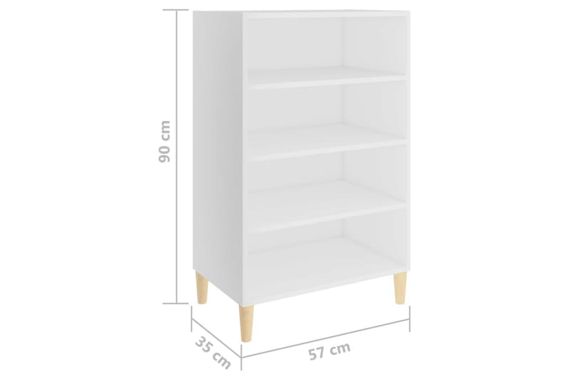 skænk 57x35x90 cm spånplade hvid - Hvid - Opbevaring - Opbevaringsmøbler - Skænke & sideboards