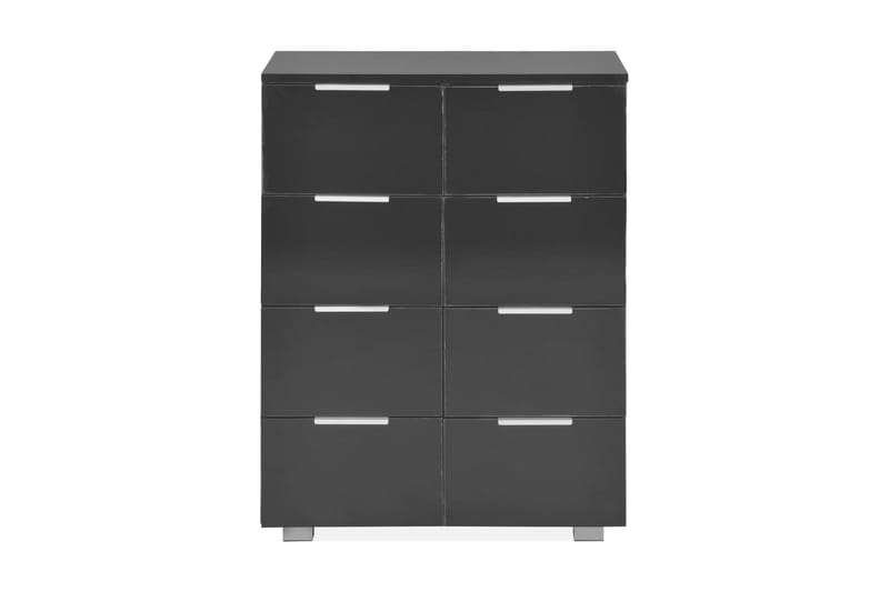 Skænk 60 X 35 X 76 Cm Spånplade Sort Højglans - Sort - Skænke & sideboards