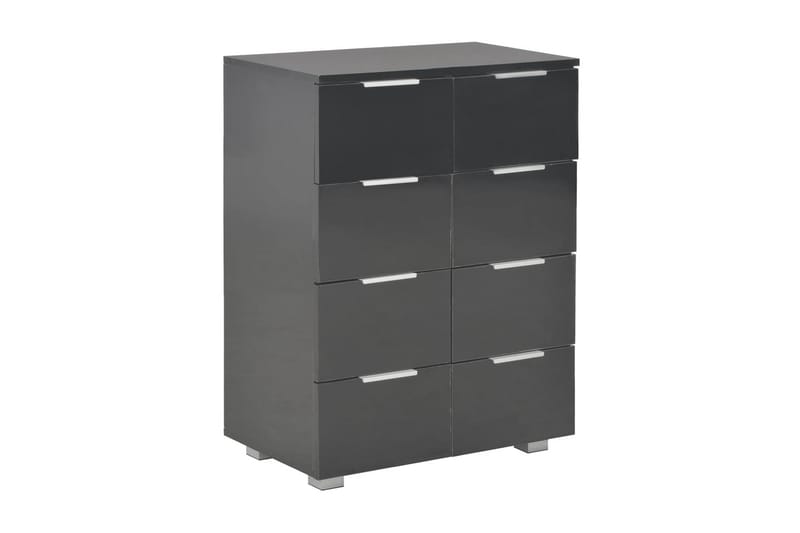 Skænk 60 X 35 X 76 Cm Spånplade Sort Højglans - Sort - Skænke & sideboards