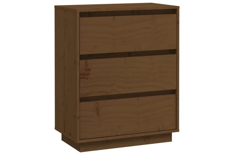 skænk 60x34x75 cm massivt fyrretræ gyldenbrun - Brun - Skænke & sideboards