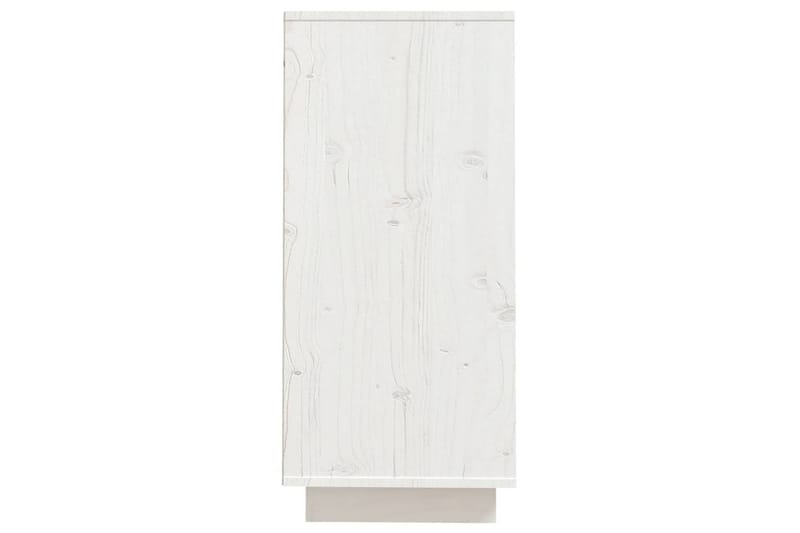 skænk 60x34x75 cm massivt fyrretræ hvid - Hvid - Skænke & sideboards