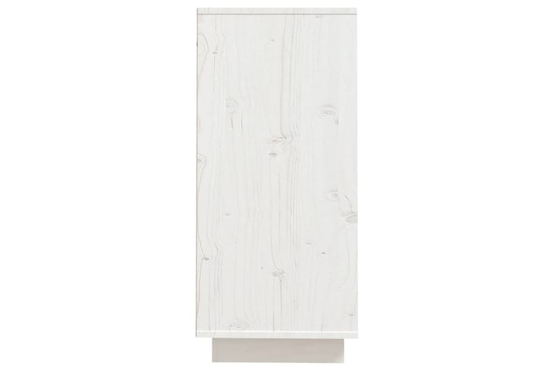 skænk 60x34x75 cm massivt fyrretræ hvid - Hvid - Opbevaring - Opbevaringsmøbler - Skænke & sideboards