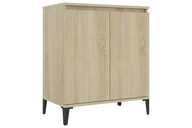 skænk 60x35x70 cm spånplade sonoma-eg - Brun - Skænke & sideboards