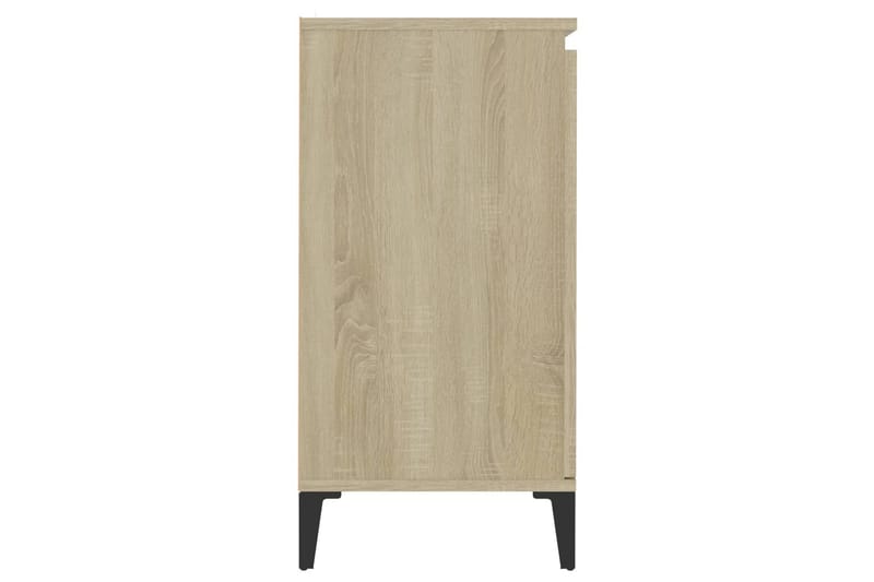 skænk 60x35x70 cm spånplade sonoma-eg - Brun - Skænke & sideboards