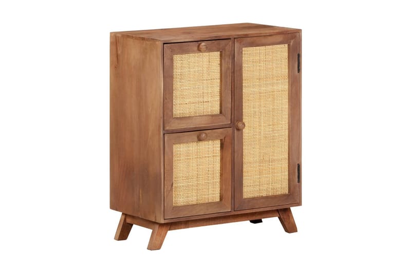 skænk 60x35x75 cm massivt mangotræ - Brun - Skænke & sideboards