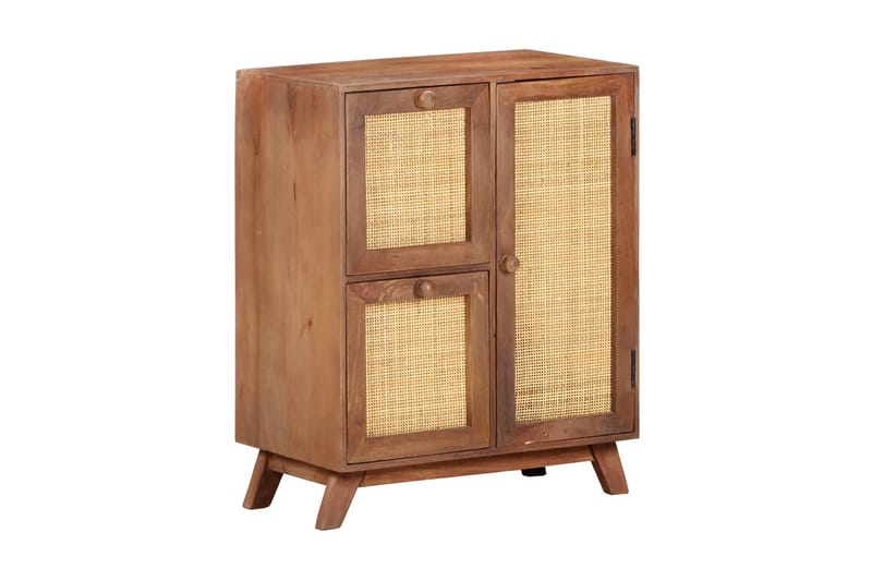 skænk 60x35x75 cm massivt mangotræ - Brun - Skænke & sideboards