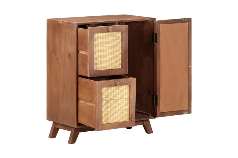 skænk 60x35x75 cm massivt mangotræ - Brun - Opbevaring - Opbevaringsmøbler - Skænke & sideboards