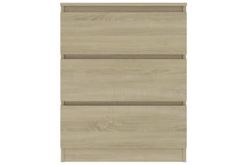 Skænk 60x35x76 cm Spånplade Sonoma-Eg - Brun - Opbevaring - Opbevaringsmøbler - Skænke & sideboards