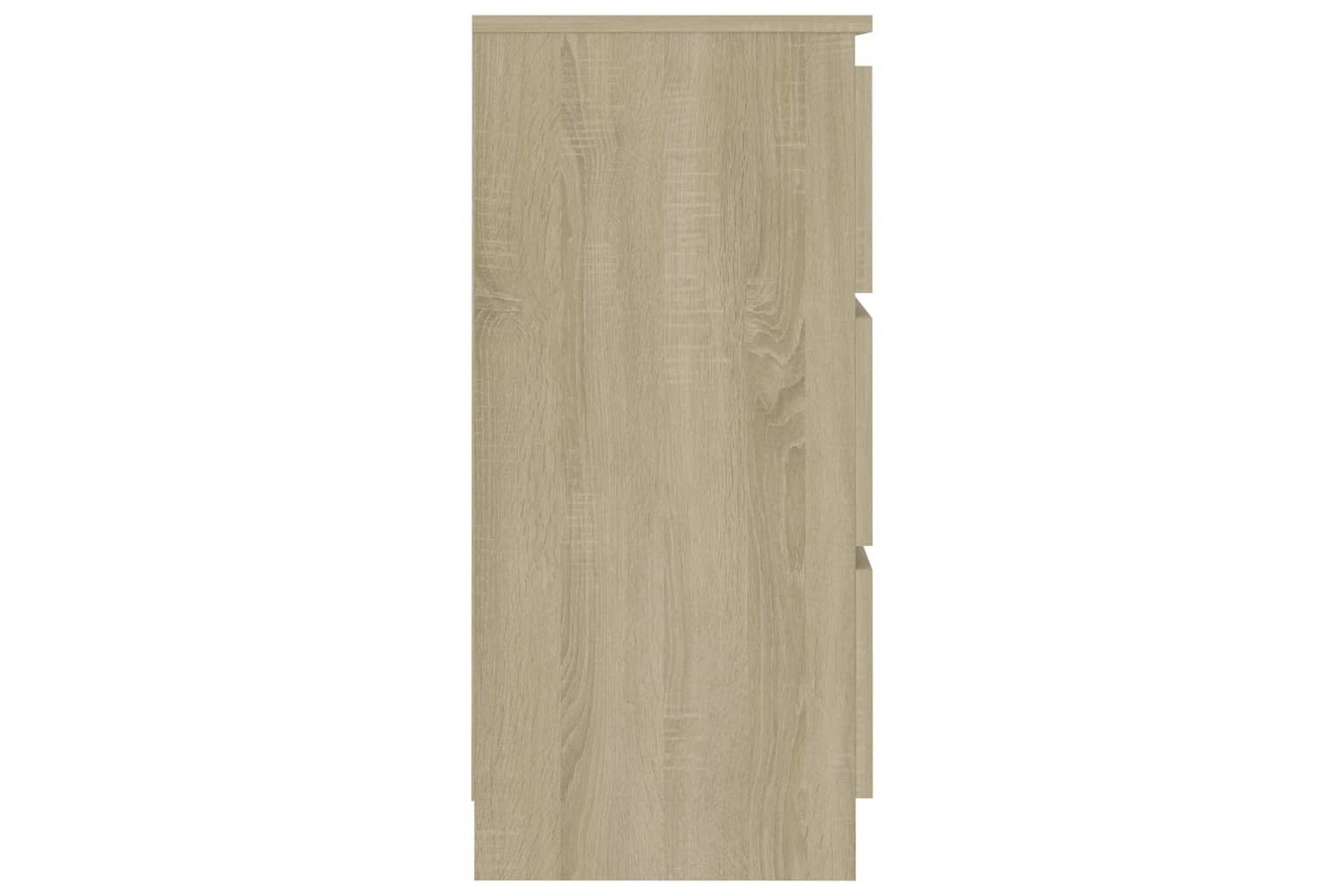 Skænk 60x35x76 cm Spånplade Sonoma-Eg - Brun - Opbevaring - Opbevaringsmøbler - Skænke & sideboards