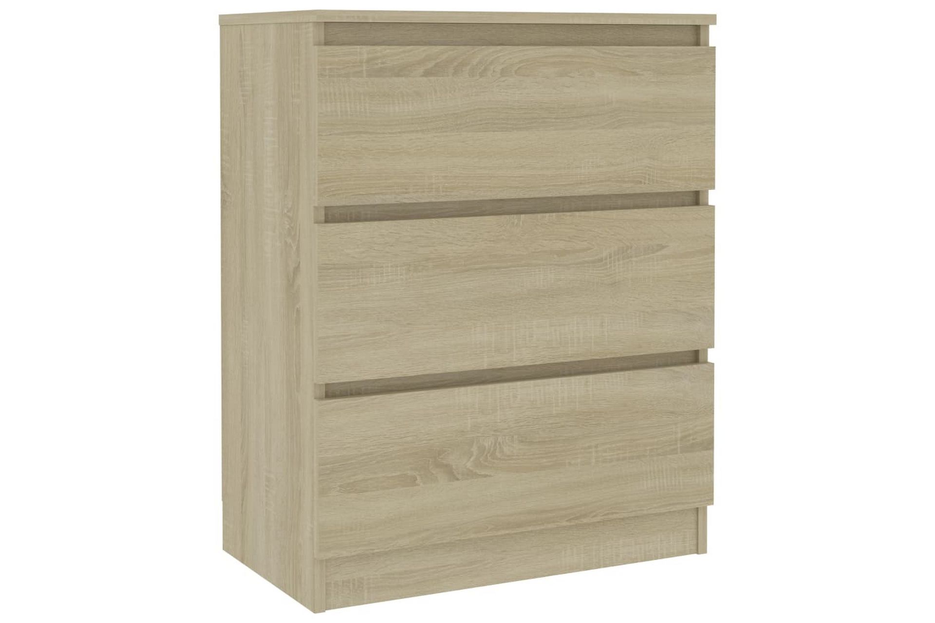 Skænk 60x35x76 cm Spånplade Sonoma-Eg - Brun - Opbevaring - Opbevaringsmøbler - Skænke & sideboards